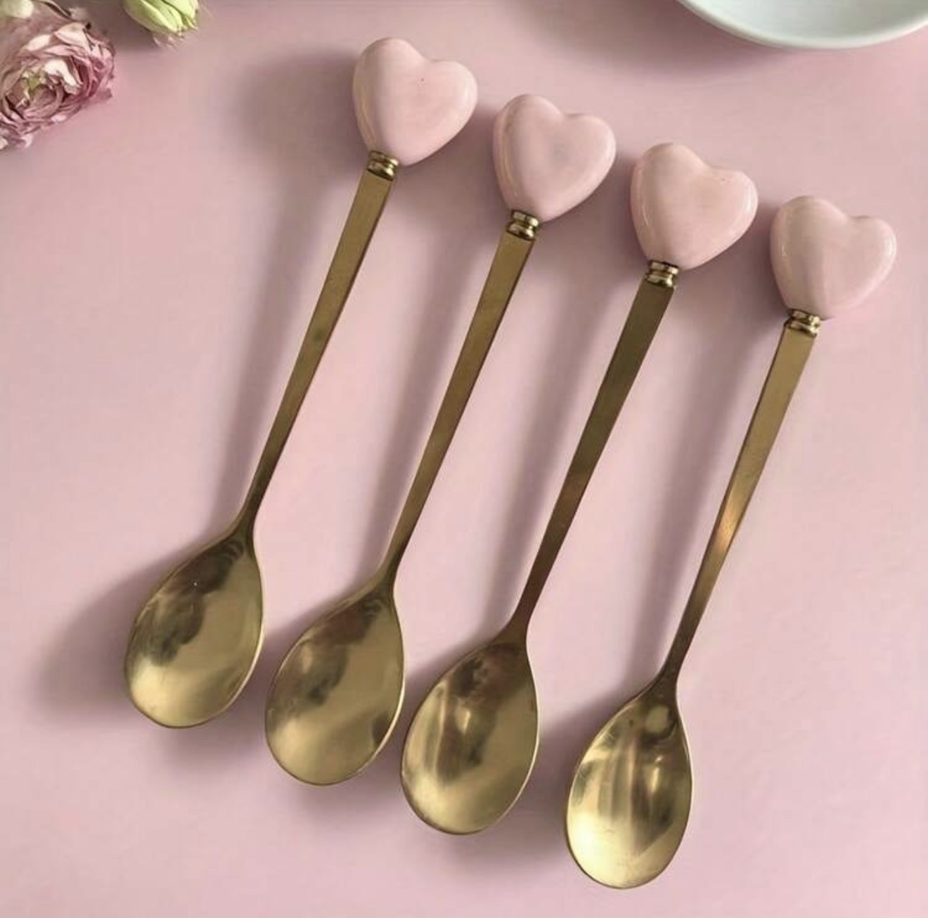 'You Are Loved' Heart Spoons, Pack of 4